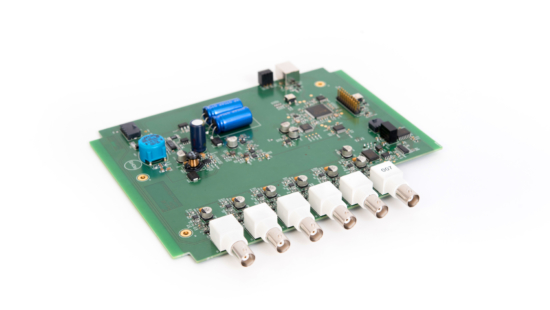 6-channel audio analyzer with real-time signal processing